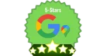 5-star rating on Google